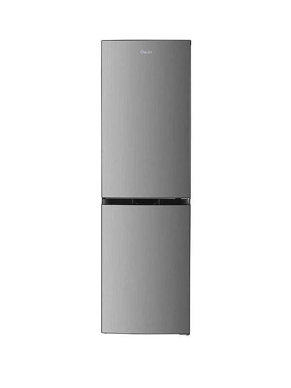 Swan SR156120I 55cm Wide, Total No Frost, 50/50 split Fridge Freezer - Inox